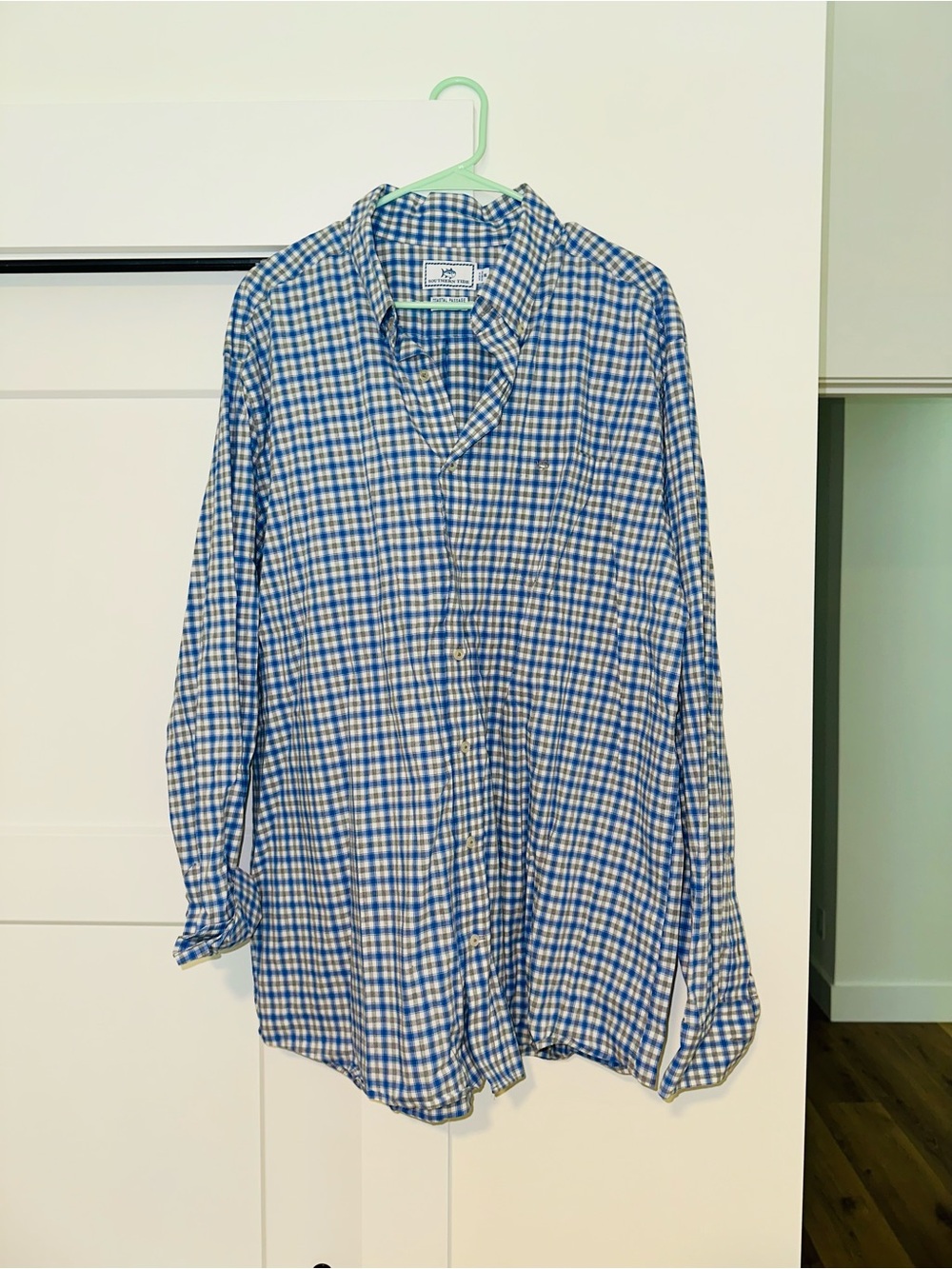 Southern Tide Long Sleeve Plaid Button Up SIZE XXL